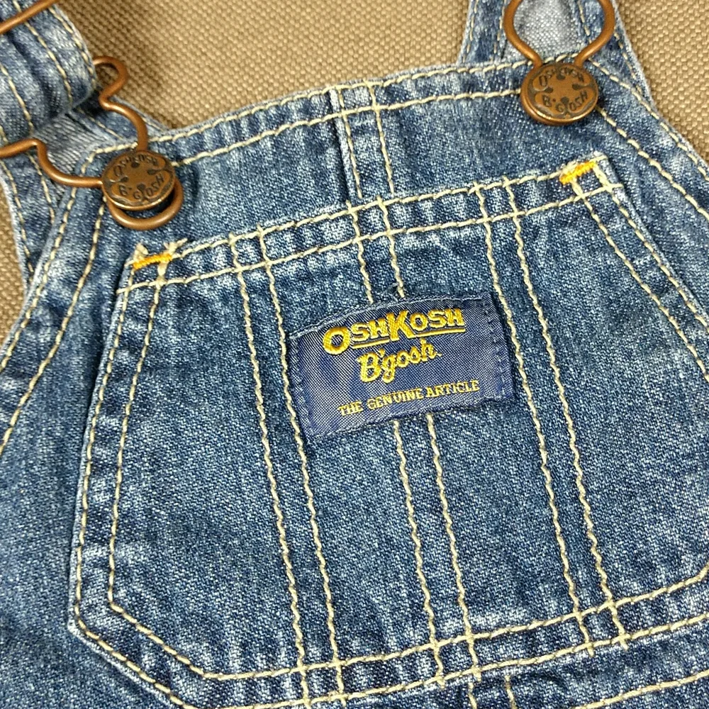 Oshkosh jean bibs 6m